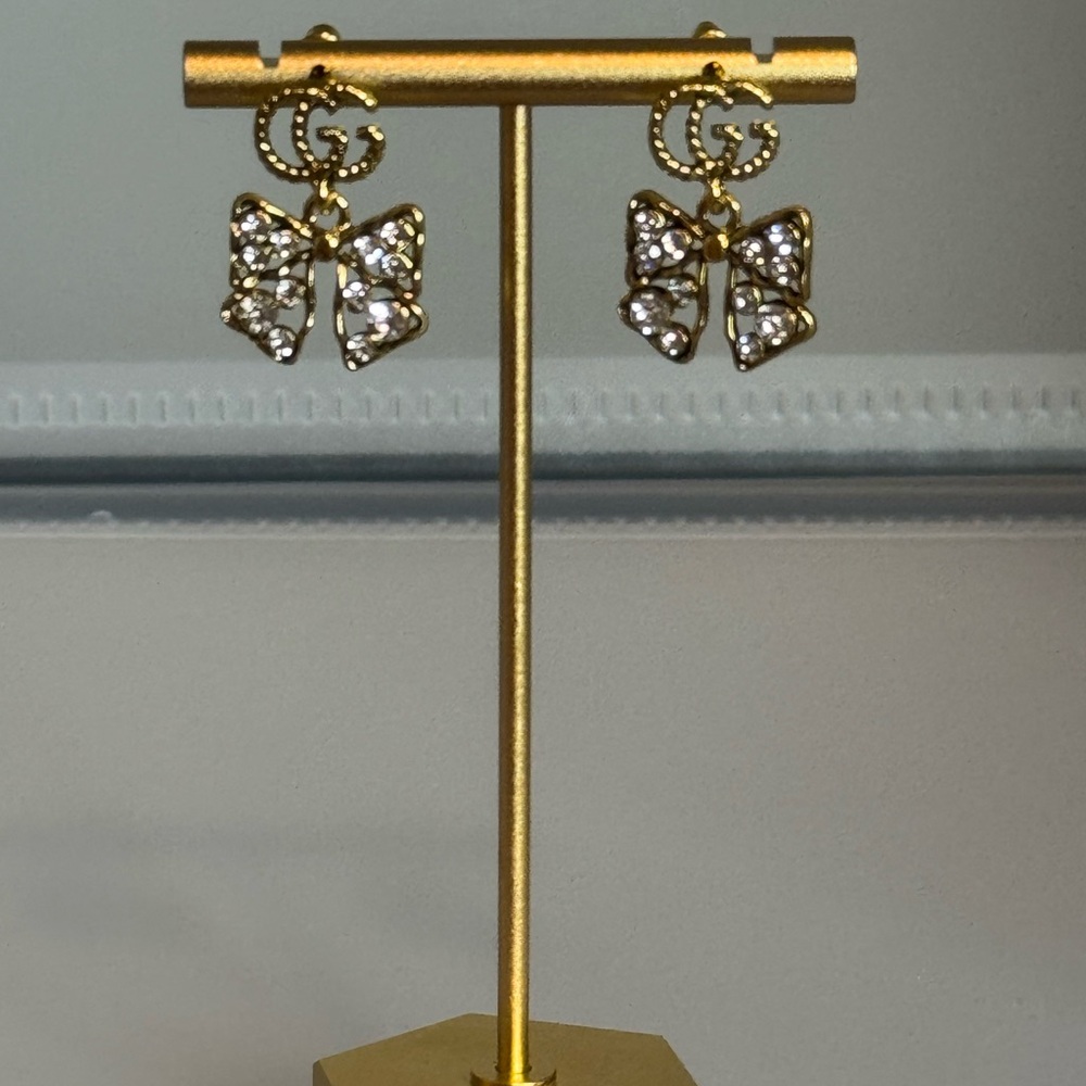 New Arrivals! Gold Butterfly Logo Earrings ~